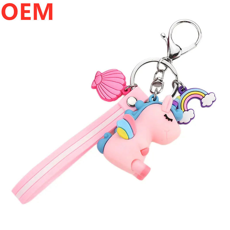 ปลาสติก 3d การสร้างสรรค์การ์ตูน Key Ring Keychain OEM โรงงานขายส่งพลาสติกการ์ตูน Keychain