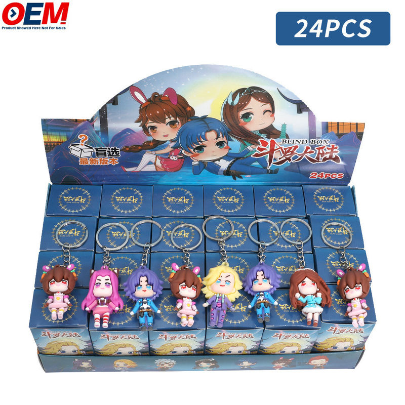 ของเล่น 3 มิติที่กําหนดเอง ทํา Blind Surprise Box ของเล่น Anime Figures Blind Box Keychain Bag Pendan