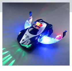 360 Rotation รถตํารวจไฟฟ้ารถยนต์ LED ดนตรีเด็ก ของเล่นการศึกษา เด็กของขวัญ ของขวัญวันเกิด