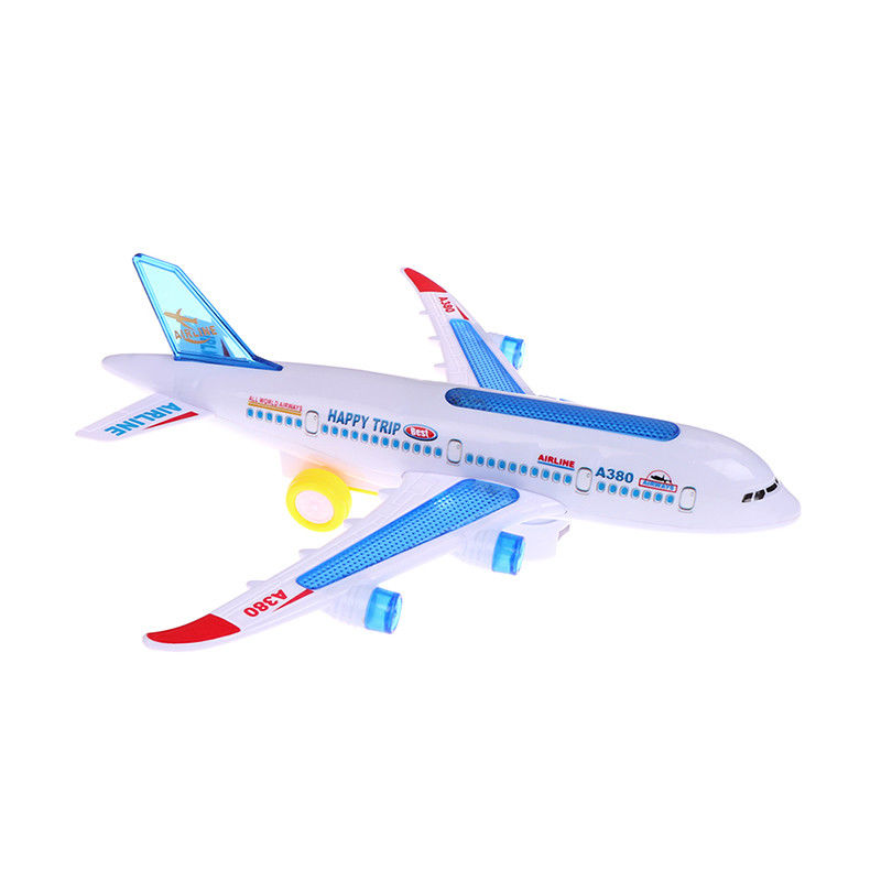 DIY Assembly Airbus เครื่องบิน ออโตปิโลต แฟลช เสียงดนตรี ไฟฟ้า ของเล่น เครื่องบินไฟฟ้า ของเล่นสําหรับเด็ก เด็ก