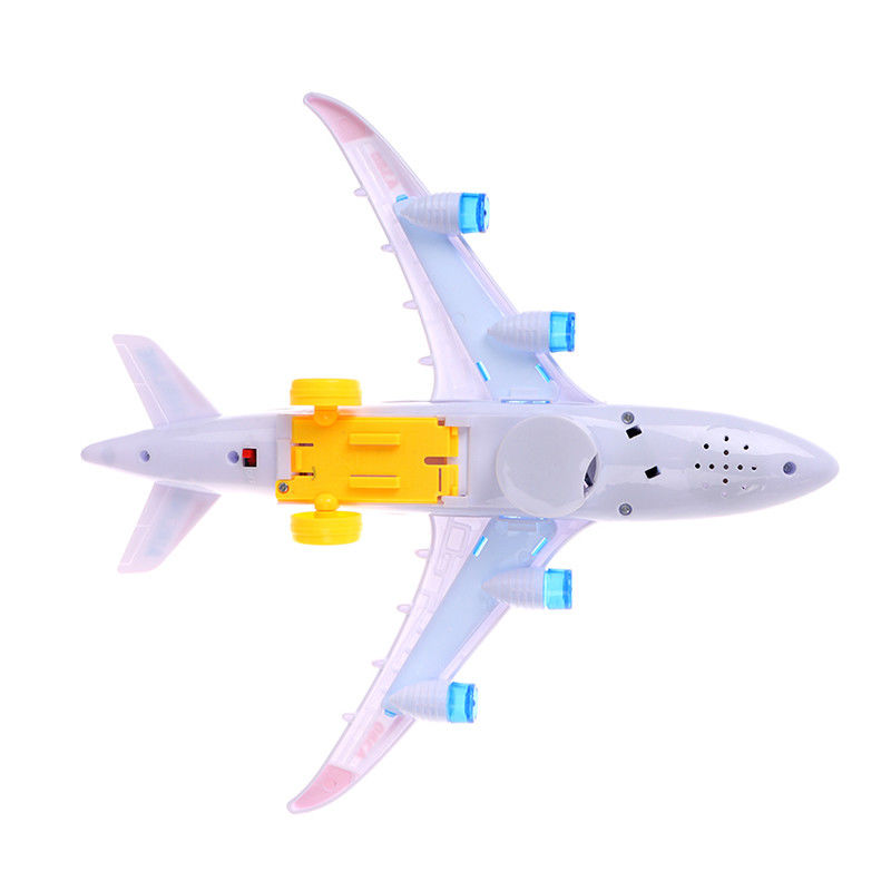DIY Assembly Airbus เครื่องบิน ออโตปิโลต แฟลช เสียงดนตรี ไฟฟ้า ของเล่น เครื่องบินไฟฟ้า ของเล่นสําหรับเด็ก เด็ก