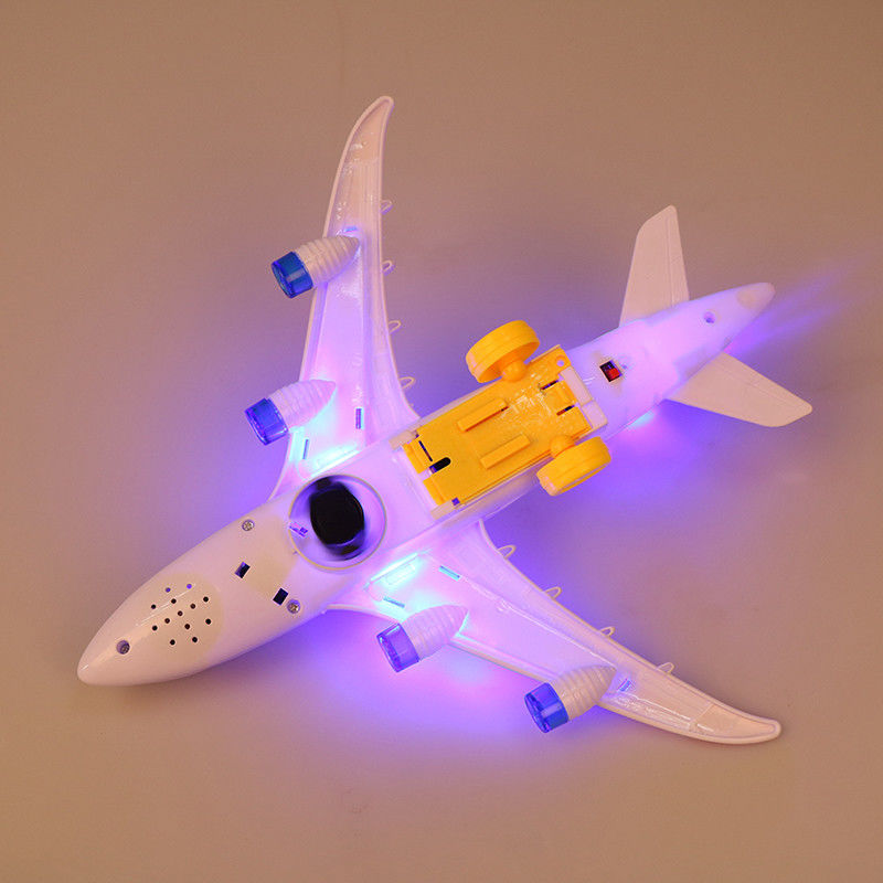 DIY Assembly Airbus เครื่องบิน ออโตปิโลต แฟลช เสียงดนตรี ไฟฟ้า ของเล่น เครื่องบินไฟฟ้า ของเล่นสําหรับเด็ก เด็ก