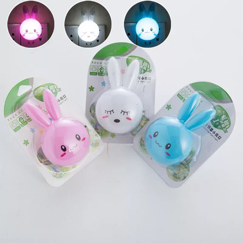 ผู้ผลิตของเล่นที่กําหนดเอง LED Rabbit Night Lamp เปิด / ปิดไฟผนัง