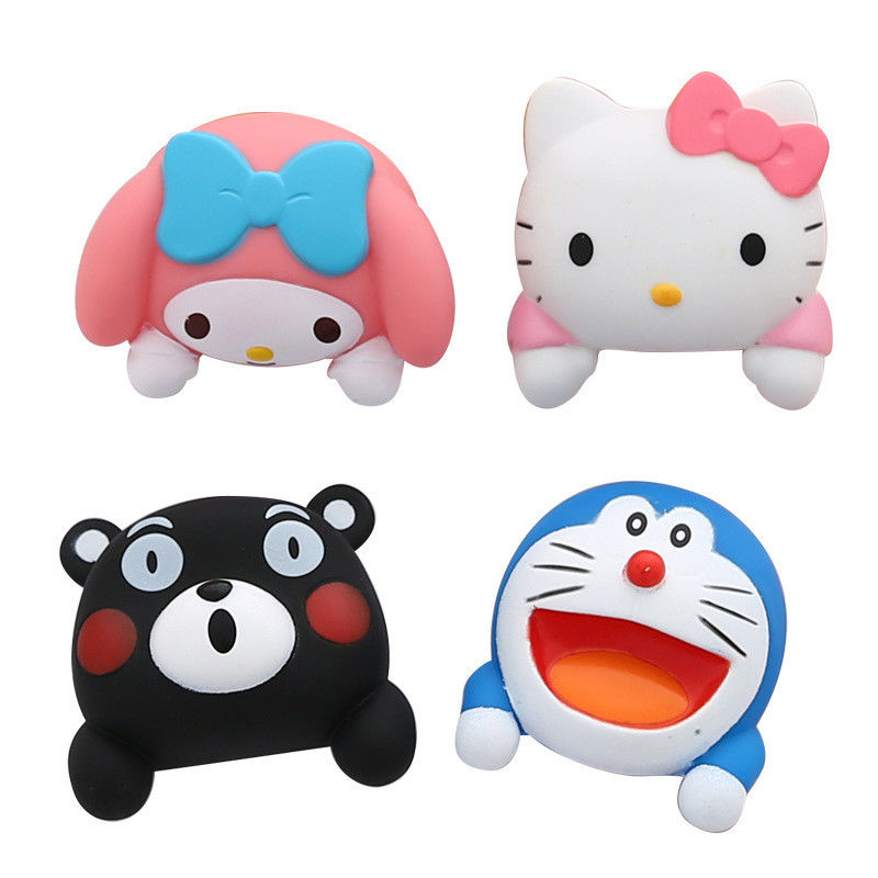 Kt Cat การ์ตูน Switch Cover ห้องตกแต่ง 3D On-Off Switch Sticker Switch Outlet Wall Sticker