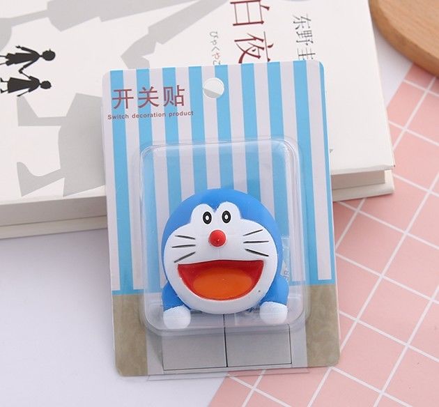 Kt Cat การ์ตูน Switch Cover ห้องตกแต่ง 3D On-Off Switch Sticker Switch Outlet Wall Sticker