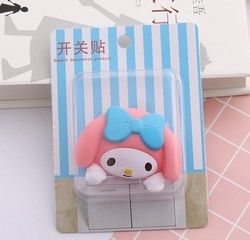 Kt Cat การ์ตูน Switch Cover ห้องตกแต่ง 3D On-Off Switch Sticker Switch Outlet Wall Sticker