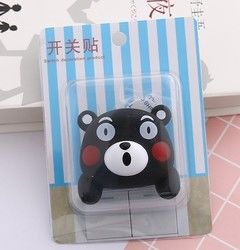 Kt Cat การ์ตูน Switch Cover ห้องตกแต่ง 3D On-Off Switch Sticker Switch Outlet Wall Sticker