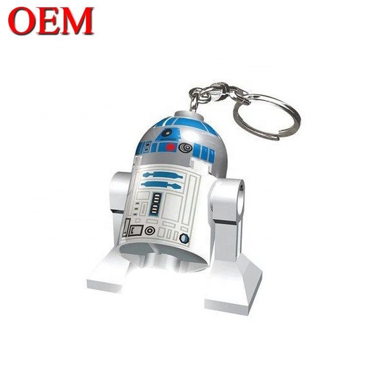 ของเล่นไวนิลที่กําหนดเอง ทํา 3D LED การ์ตูน Keychain อุปกรณ์เสริม