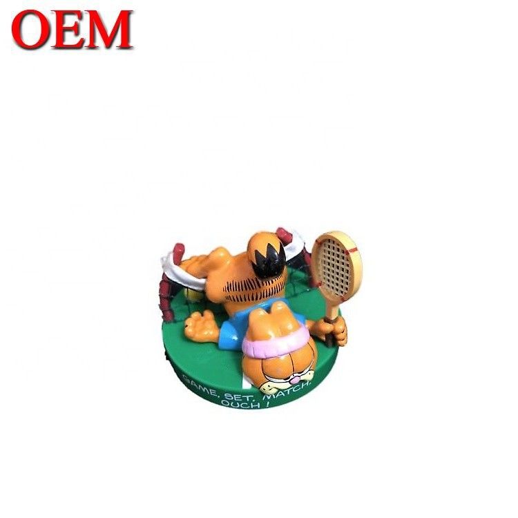 ผู้ผลิต OEM พลาสติก Lazy Cat Toy Figure Custom PVC 3D Anime การฉีดศิลปะ