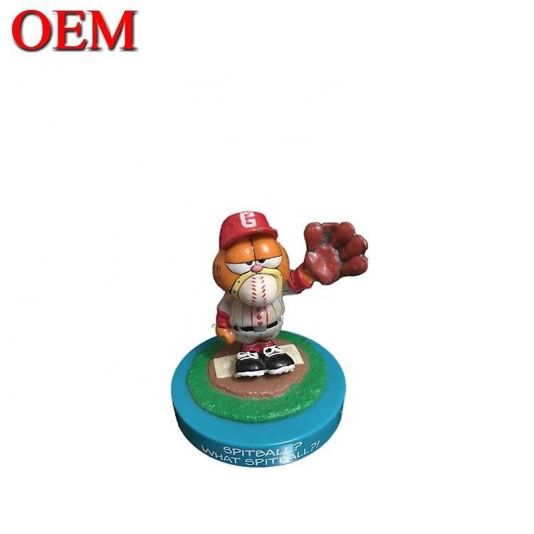 ผู้ผลิต OEM พลาสติก Lazy Cat Toy Figure Custom PVC 3D Anime การฉีดศิลปะ