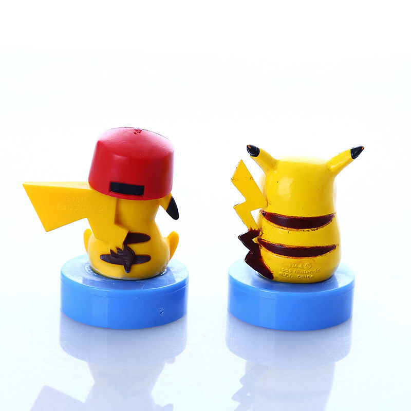 OEM Custom Made Mini Stamper Toy Pikachu Figure Stamper Stamp Self-ink Stamp พลาสติก มินิ สแตมเปอร์