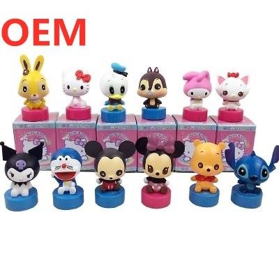 OEM รับทําตามความต้องการ มินิการ์ตูน Stamper Toy 3d รูปภาพ Stamper Stamp การพิมพ์สีตัวเอง พลาสติกของเล่นเด็ก วัสดุที่เป็นมิตรต่อสิ่งแวดล้อม 5000PCS