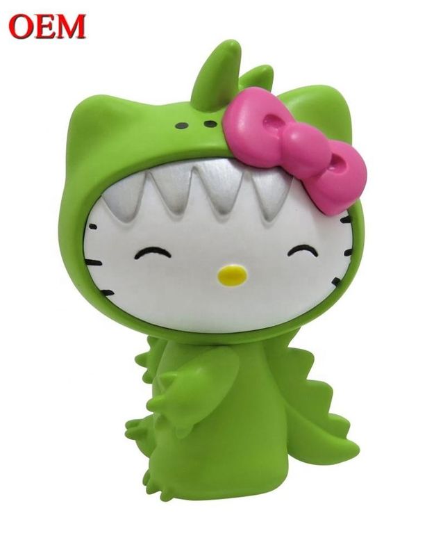 Custom OEM Made PVC Cute Mini พลาสติกการ์ตูน Kitty แมวของเล่นสําหรับเด็กผู้ผลิต