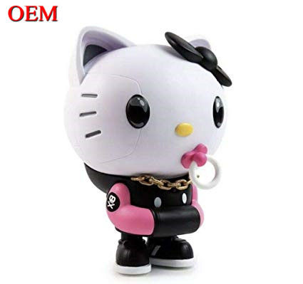 Custom OEM Made PVC Cute Mini พลาสติกการ์ตูน Kitty แมวของเล่นสําหรับเด็กผู้ผลิต