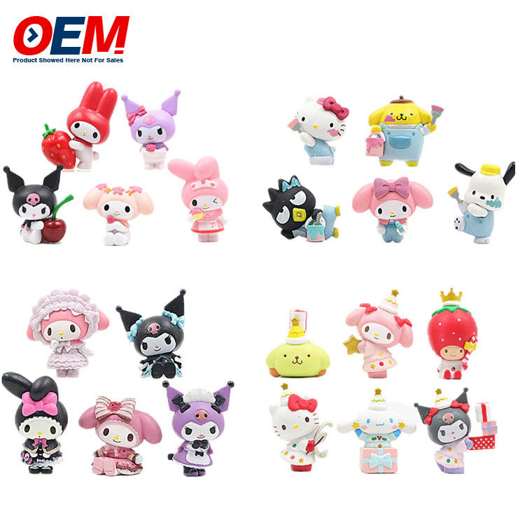 Custom PVC Cute Mini Figure OEM ของเล่นพลาสติกการ์ตูน ทําความสูง 5 ซม ของเล่นพลาสติก