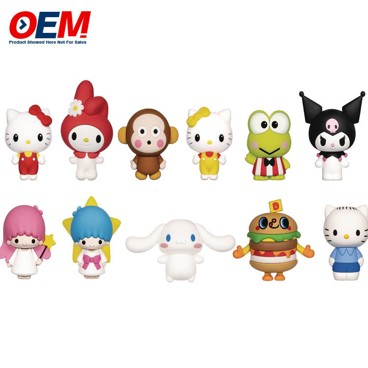Custom PVC Cute Mini Figure OEM ของเล่นพลาสติกการ์ตูน ทําความสูง 5 ซม ของเล่นพลาสติก
