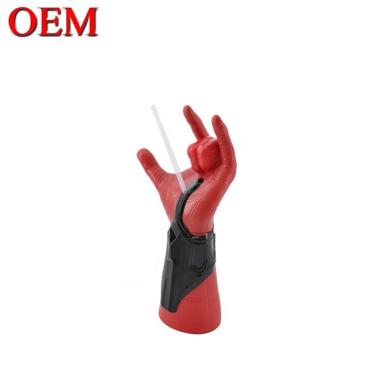 เครื่องจําลอง Spider-Man 3D โมเดล กระป๋อง OEM รูปแบบตัวละคร ถ้วยสลาม ทําจาก ABS 50oz โรงงานถ้วย