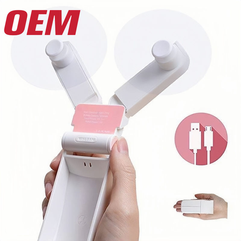พัดลมเย็นขนาดเล็กแบบพกพา OEM ช่วงซัมเมอร์ พัดลมพกพาทํามือ