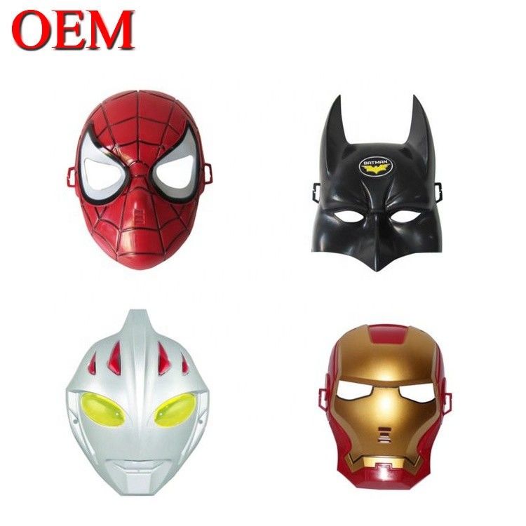 หน้ากากฮาโลวีนตามสั่ง พีวีซี ซุปเปอร์ฮีโร่ Spider Iron Hero Hulk Captain America หน้ากากหน้ากากหน้ากากหน้ากาก