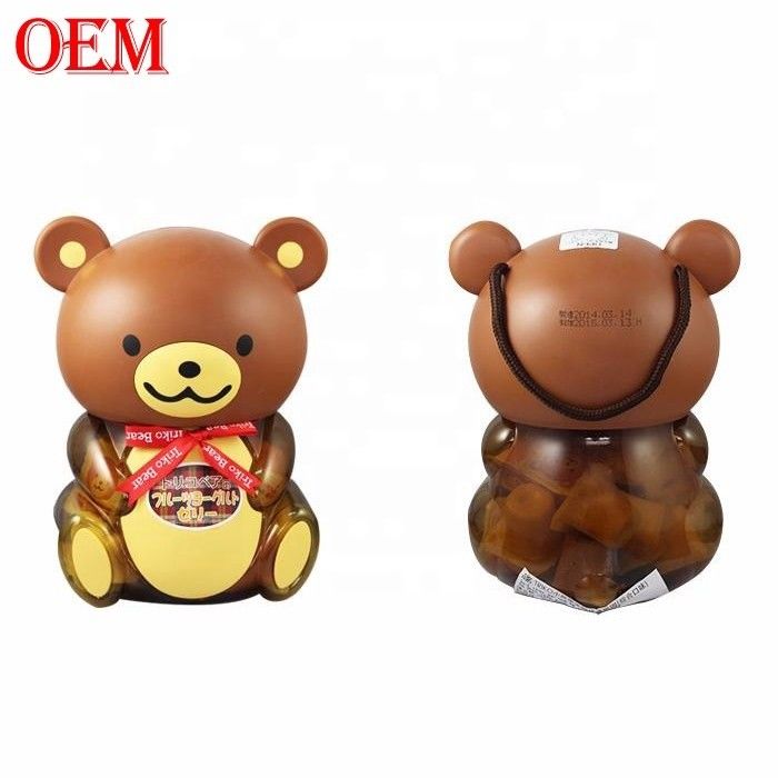 OEM พลาสติก 3D รูปสัตว์ Custom พิมพ์ Popcorn ถ้วยบรรจุด้วยฝา