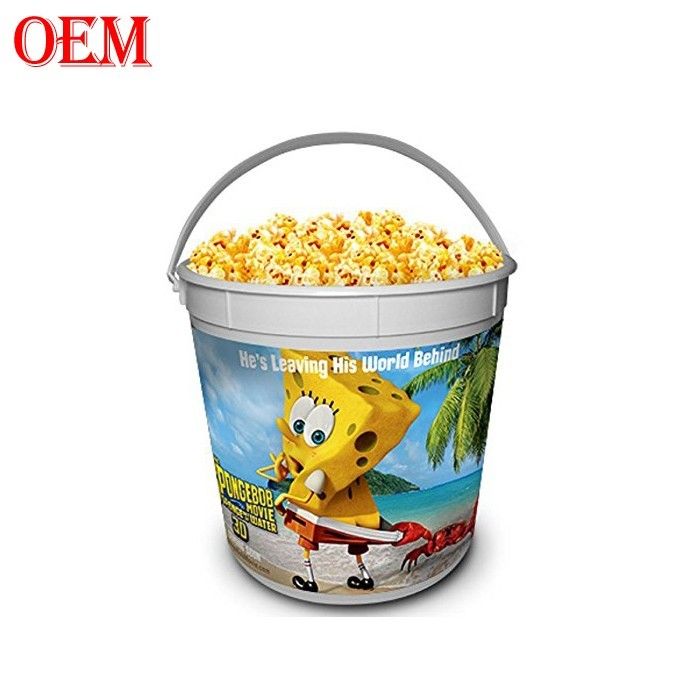 Custom Make Printed Movie Star ถังป๊อปคอร์นพลาสติก พร้อมฝา