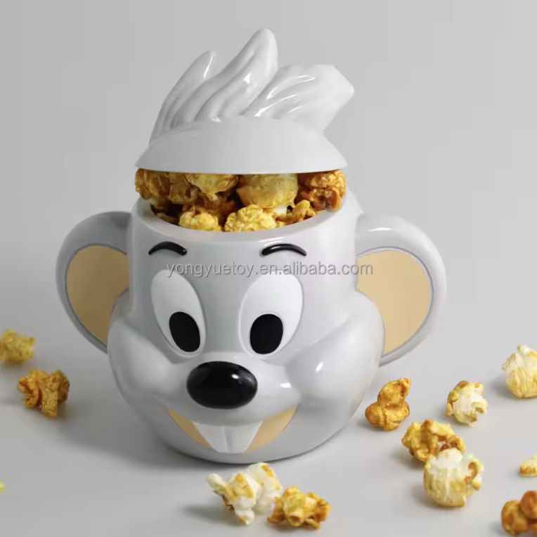 การออกแบบตัวละครการ์ตูนแบบพลาสติก Popcorn Bucket สําหรับหนัง