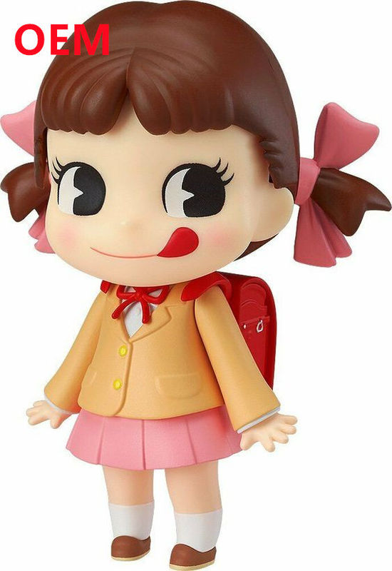 ของเล่น 3D พีวีซี ที่กําหนดเอง ด้วยฐานกระเพาะอาหาร OEM พลาสติก คอลเลคชั่น ตัวอานิเมะ ทําตัวอักษรสาวน่ารักสูง 10 ซม
