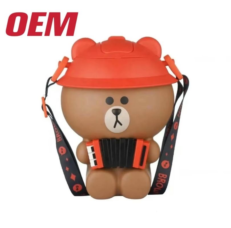 ถังป๊อปคอร์นตัวละครหนังที่กําหนดเอง OEM 60 OZ รูปป๊อปคอร์น ถังพลาสติก ทํา ABS ถังป๊อปคอร์นด้วยลิป
