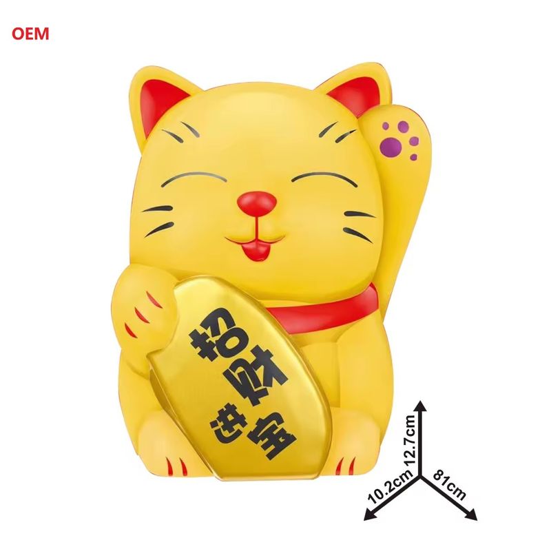 OEM รับเหรียญ Lucky Cat เหรียญธนาคารกล่องเงินสําหรับเด็ก