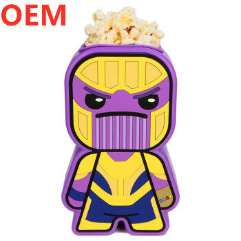 โรงงานแต่งพลาสติก Creative Popcorn Buckets OEM Design ถ้วยป๊อปคอร์นที่สามารถใช้ได้อีกครั้ง