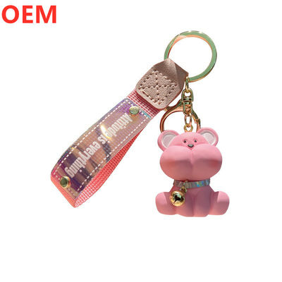 Custom 3d PVC พลาสติกการ์ตูน Keychain OEM ดีไซน์น่ารัก Mini พลาสติก Keychain