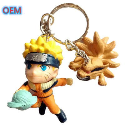 Custom Any Shape PVC Acrylic Keychain, OEM Design 3D การ์ตูนอานิเมะ คีย์เชนน่ารัก