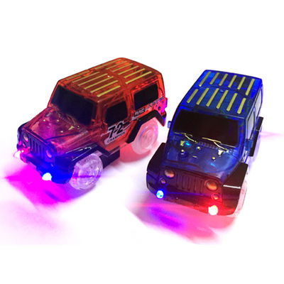 LED Custom Light Up Cars For Glow Race Track ของเล่นรถอิเล็กทรอนิกส์