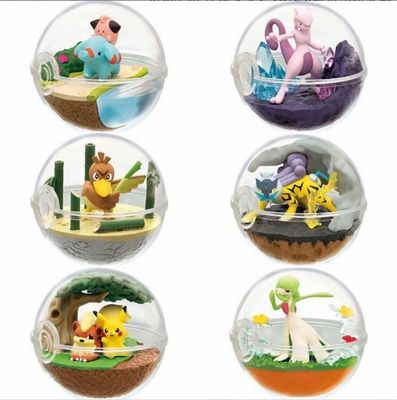 โรงงาน Custom 3D การออกแบบใหม่ Re-ment Terrarium Pokeball ของเล่นการรวบรวม
