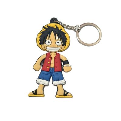 สายกุญแจอานิเมะตามสั่ง PVC Pendant Accessories การ์ตูนกุญแจแหวนทํากุญแจของเล่น