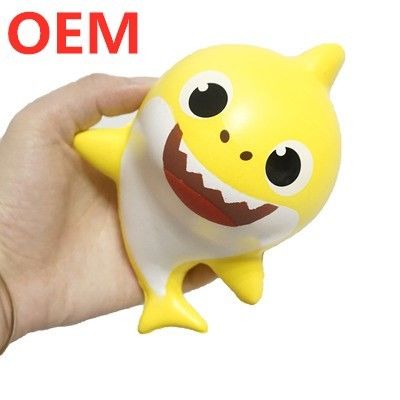 การปรับเปลี่ยน Shark PU Foam Squishy Toy การปรับเปลี่ยนของเล่นการออกแบบของคุณเอง