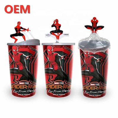 OEM ที่กําหนดเอง DC Straw Cup การ์ตูนเครื่องดื่มถ้วยถ้วย Keychain อุปกรณ์เสริม