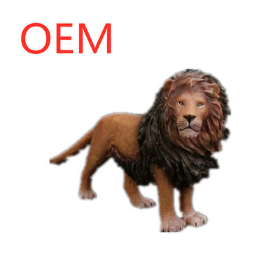 OEM การ์ตูน 3 มิติ รูปพลาสติก การกระทํา สัตว์ ของเล่นกับสิงโต