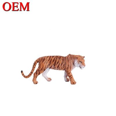 ของเล่นการศึกษาตามสั่ง OEM resin PVC สัตว์รูปของเล่นเสือ OEM pvc ของเล่น