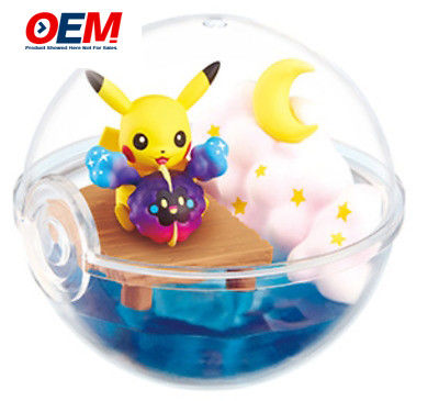 OEM 3D New Design Re-ment Terrarium Pokeball Collection ของเล่นการ์ตูนพีวีซีตามสั่ง