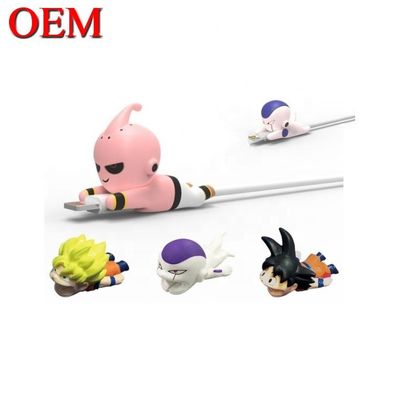 โรงงาน Custom OEM Cute 3D Mini Figure Anime Phone Cable Bite Toy ของเล่นพลาสติก pvc ของเล่นไวนิล