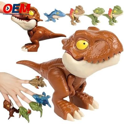 Customized Plastic Animal Dinosaur Finger Toys OEM PVC Toys Made ซิลิโคน เด็กของเล่น