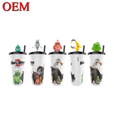 ปรับแต่งการออกแบบของคุณเอง PVC ขนาดเล็ก 3D ชามรูป OEM พลาสติก Topper รูปภาพของเล่น