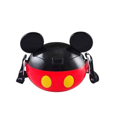 OEM พลาสติก Minnie Candy Box ถังป๊อปคอร์นด้วยสล็อปบนฝ้ากระเป๋าป๊อปคอร์นที่ปลอดภัย