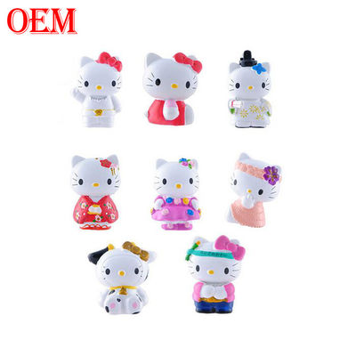 ผู้ผลิตของเล่นตามสั่ง OEM Kitty Cat Keychain Melody Keychain การ์ตูน 3D การ์ตูน Keychain