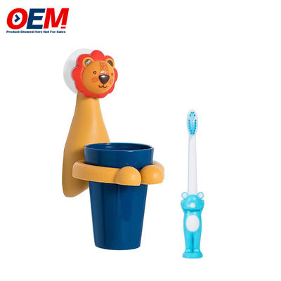 เครื่องถือแปรงสีฟันที่กําหนดเอง Baby Wall Mounted Toothbrush Cup ชามแปรงสีฟันการ์ตูน OEM ชามแปรงสีฟัน