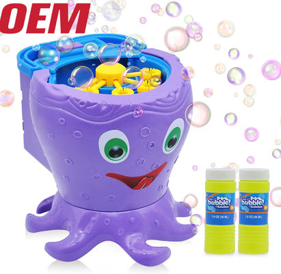 Nuby Bath Octopus Bubble Machine ผลิตเครื่องทํา Bubble อัตโนมัติ ด้วย 2 การแก้ไข OEM Bubble Blower สําหรับเด็ก