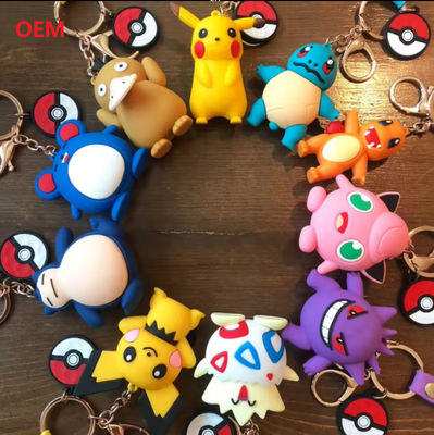 3D ตัวอักษร Keychain กับโลหะ Key Ring Custom พลาสติกรูป Keychain