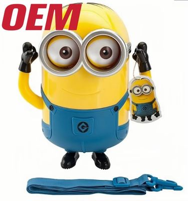 กระป๋องป๊อปคอร์นมินิออนสากลที่กําหนดเอง กระป๋องพลาสติก OEM สําหรับตัวละครหนัง